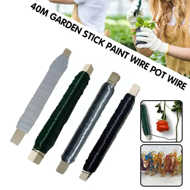 Kötőhuzal A Virágzáshoz Virág Elrendezéshosszú Huzal Szárához Való Hozzáférés Esküvői Otthoni Dekoráció Kertészszerszámok Üzem C A0K0