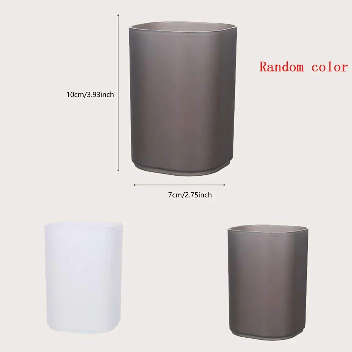 Pen Holder Plastic Modern Shape Round