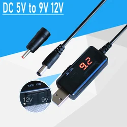Universal USB Power Boost Converter - Step Up Module with 5.5mm Plug - 0.8m (Black)