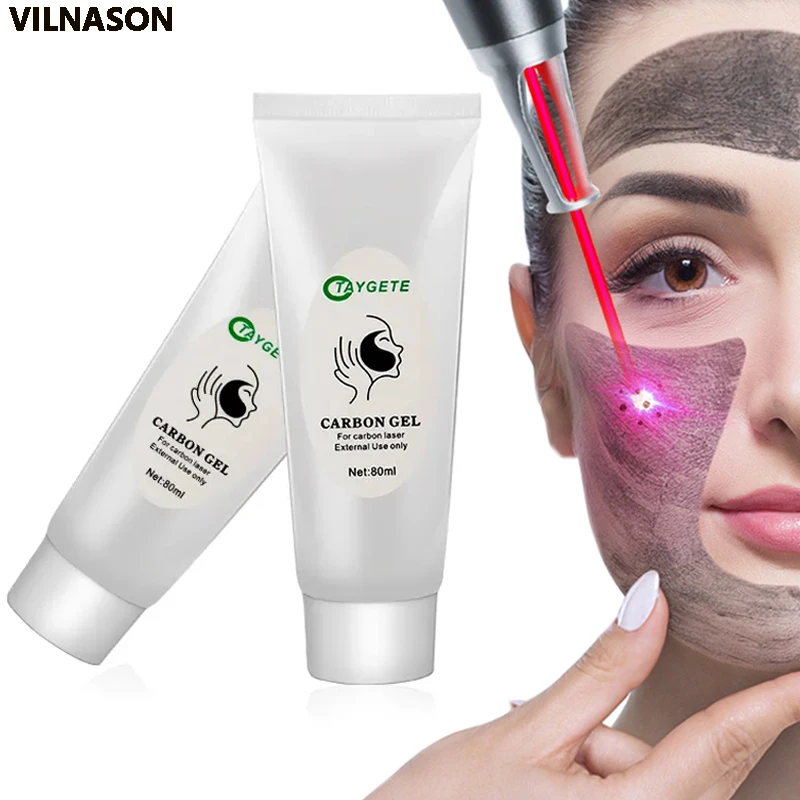 Carbon Cream Black Gel for ND YAG Laser Skin Peeling Skin Rejuvenation Moisturizing Face Cream Facial Whitening Deep Cleaning 2