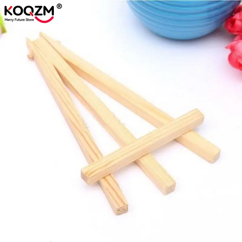 Sketch easel wooden easel 1Pcs 8*15cm Mini wood artist tripod painting easel For photo painting postcard display holder frame Desk decor