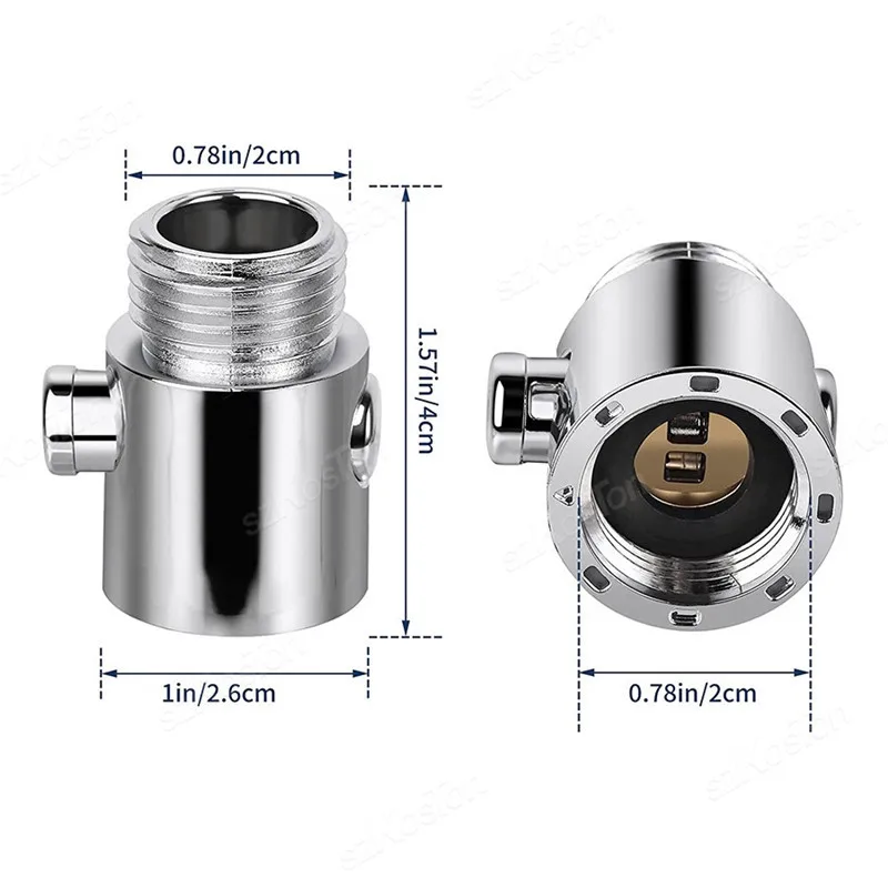 Shower Head Diverter Valve Bathroom Accessories One-Button Stop Water Controller