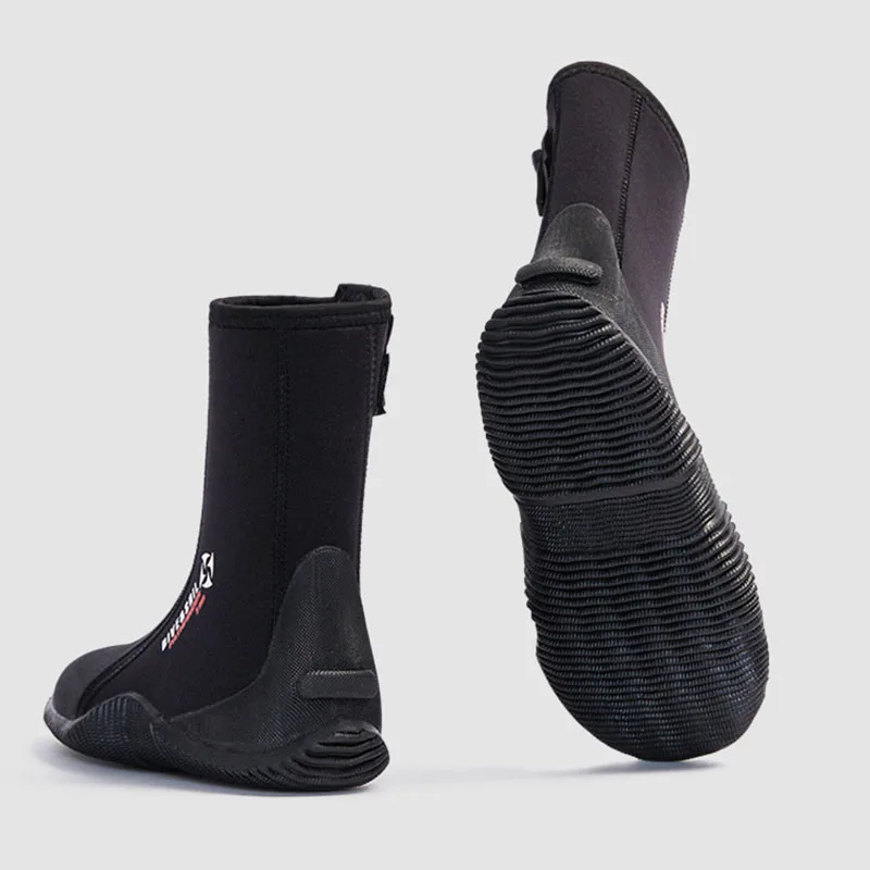 Oulylan Premium Neoprene Diving Boot 5m Water Shoes Wetsuit Booties With Anti-Slip Rubber Sole  Zipper For Surf Scuba 1 Pair 4