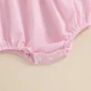 MISOWMNJOY Summer Baby Girl Clothes Princess Sister Matching Outfit Letter Embroidery Doll Collar Short Sleeve Baby Dress Romper 6