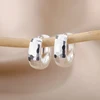 Gold Color Small Hoop Earrings for Women Stainless Steel Silver Color Earrings 2024 Trend Piercing Jewelry Gift pendientes mujer 2