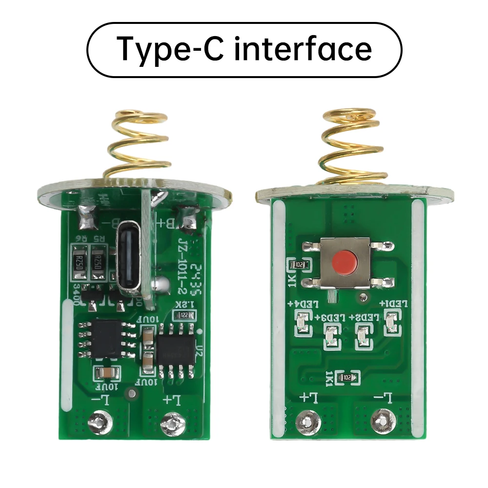 3-4.2 V El Feneri Sürücü Kartı Anahtarı Ile 3 Mod PCB devre DIY Işık Aksesuarları mikro USB Tip-c 18650/26650