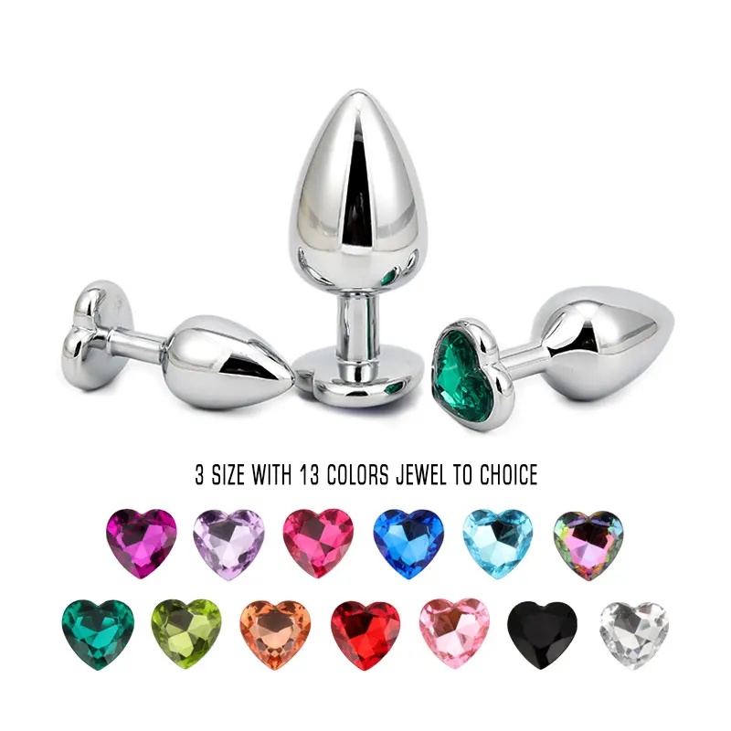 Anale Plug Seksspeeltjes Kristal Hart Glad Staal Annal Extreme Butt Buttplug voor Vrouw Prostaat Massager Stimulator Volwassene_voghion.com
