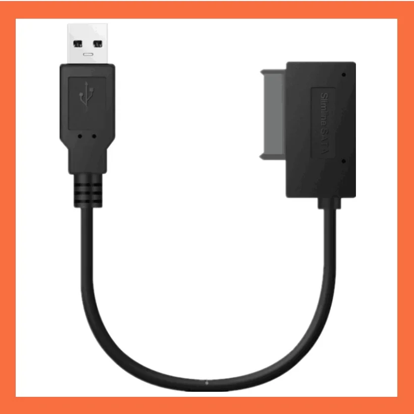 USB Adapter 6P+7P CD/DVD-ROM SATA to USB 2.0 Converter Cable