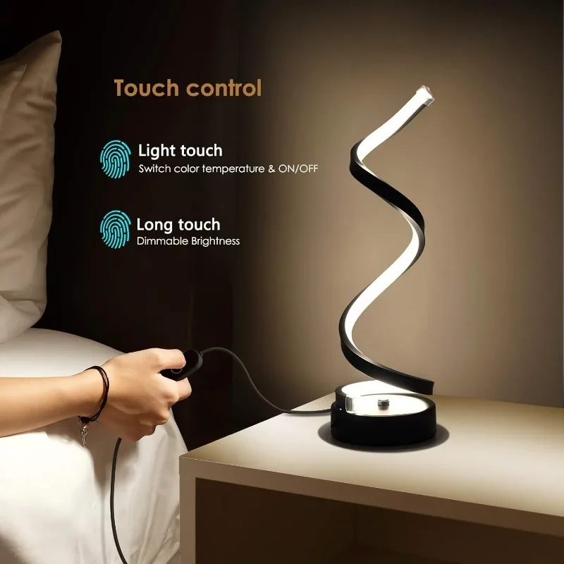 Modern Spiral LED Table Lamp 4