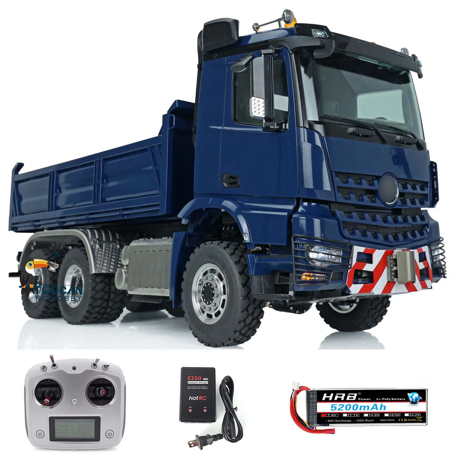 

Toys 1/14 LESU RC Hydraulic Dump Truck 6X6 Remote Tripper for Toucan Radio Control Car Brushless Motor THZH1355-SMT8