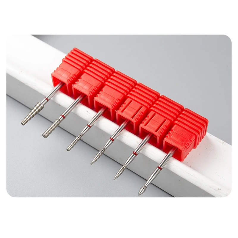 Nail Care Tools 5PCS Tornado Diamond Nail Drill Bit For Nail Drill 3/32'' Manicure Milling Cutter Cuticle Care Rotary Burr Accessories
