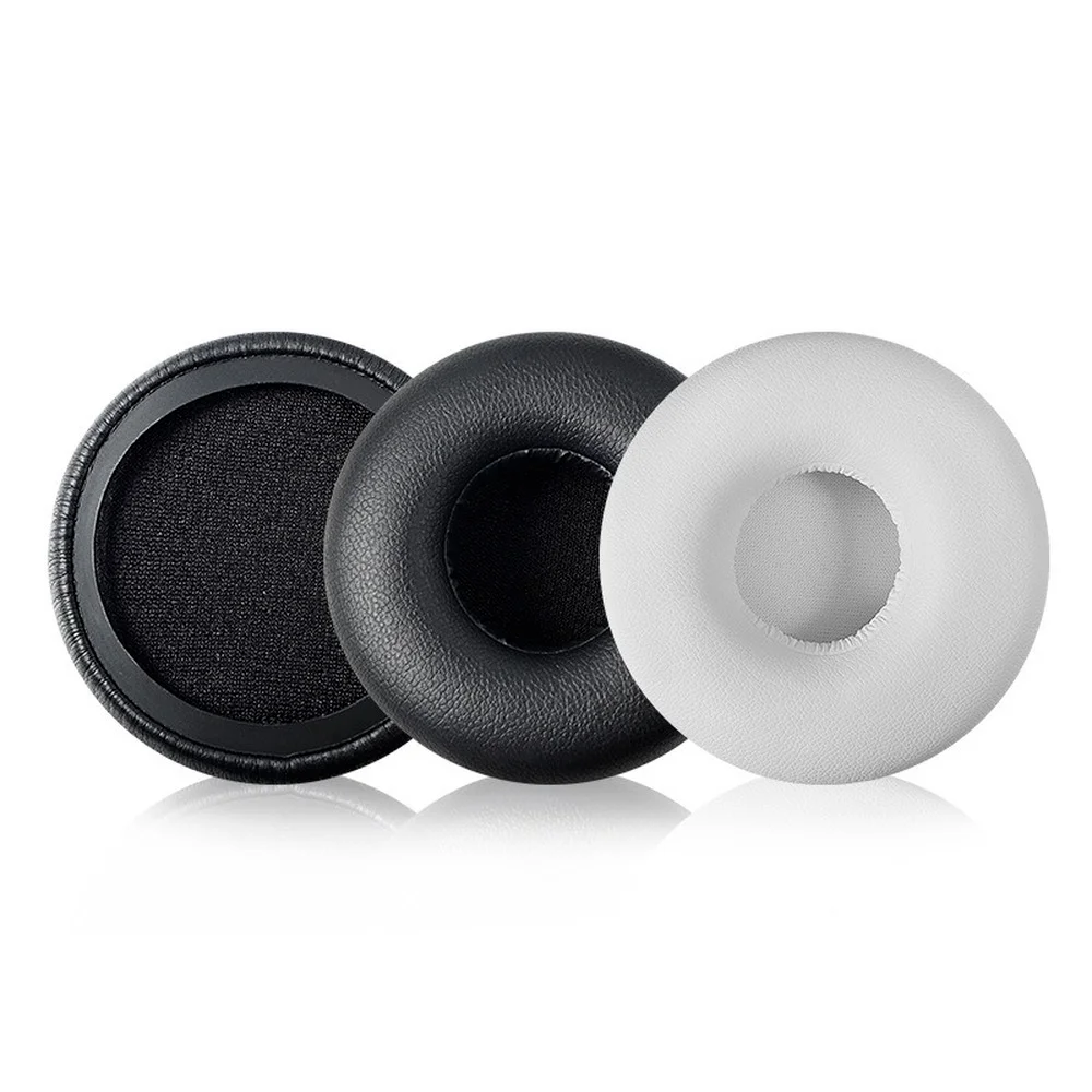 JABRA REVO 용 70mm 교체 용 이어 패드 쿠션 커버 JABRA REVO 무선 헤드폰 용 편안한 부드러운 가죽 이어 패드