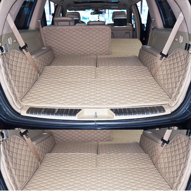 Custom car stamm matten für Mercedes Benz GL 450 X166 7 sitze boot teppiche  volle set 5 farben auto styling zubehör - AliExpress