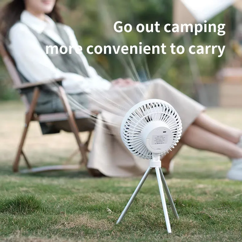 3 Gear Tripod Outdoor Camping Fan Desktop Dual-use Portable Circulation Large Wind Tent Can Hang Ceiling Fans Small Outdoor Fans