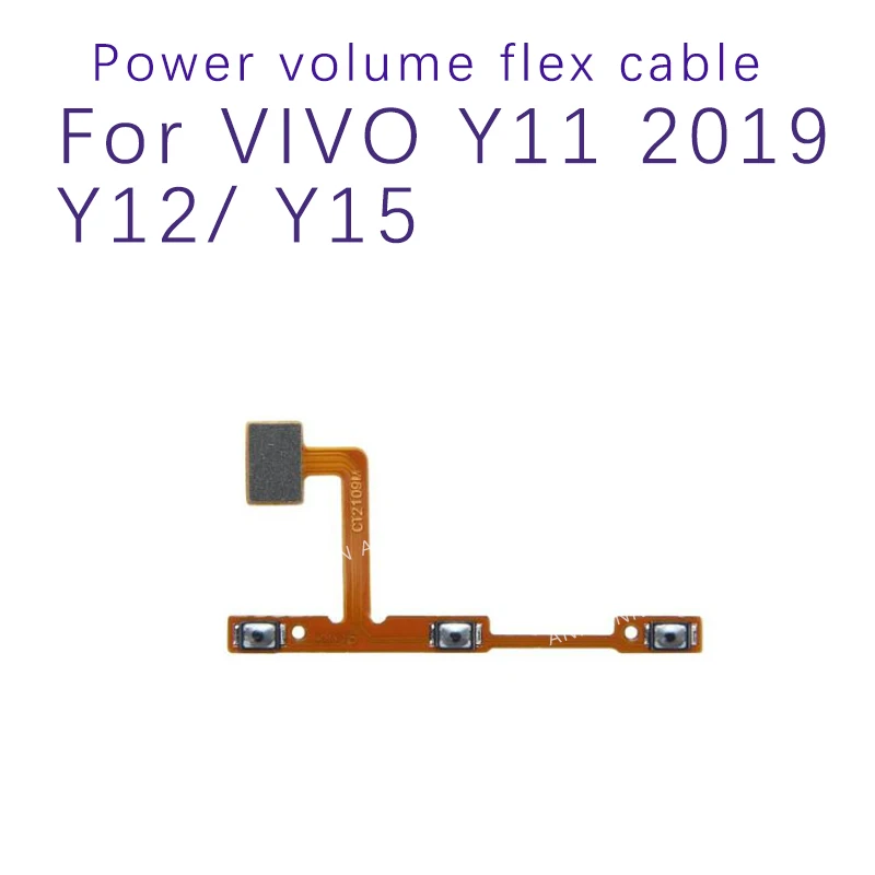

Power ON OFF Mute Switch Control Key Volume Button Flex Cable For Vivo Y15 Y12 Y11 2019 Y11s Repair Parts