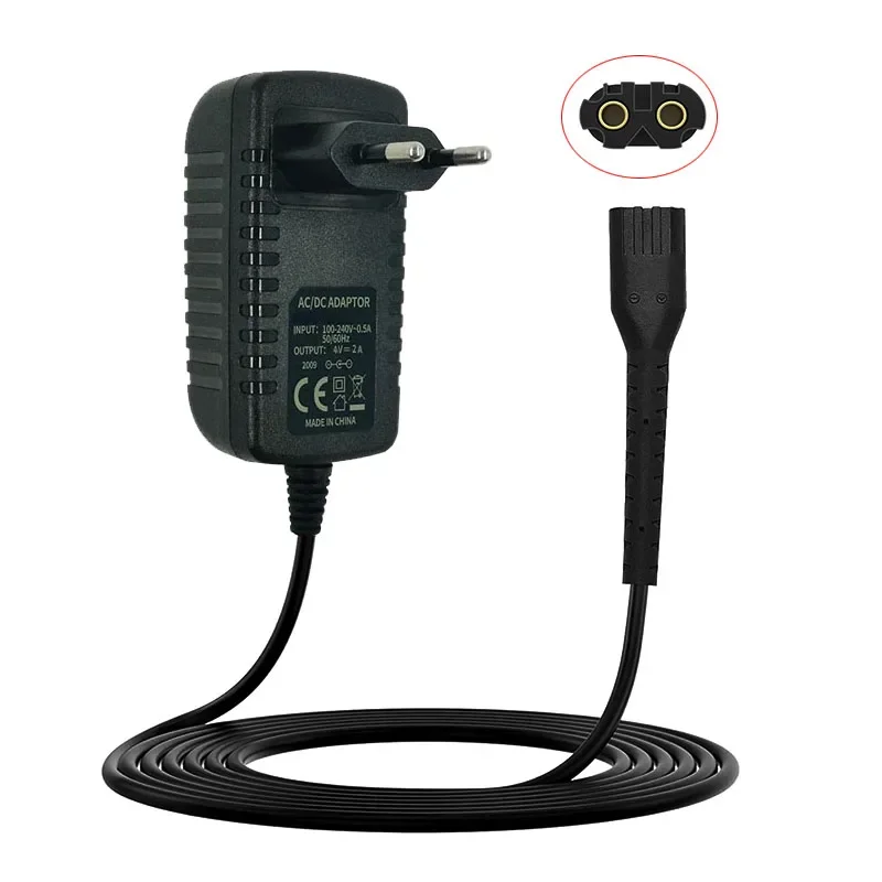 4V 2A Clipper Charger Adapter for Wahl Magic Cordless Trimmer 8148 8164 8504 8509 8591 5-Star Magic Clip Cordless Trimmer Cord charger adapter power supply adapter battery charger adapter