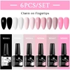 MSRUIOO 6Pcs/Set Colorful Gel Nail Polish Nail Supplies Semi Permanent Soak Off Nail Art Gel Varnish Manicure For Nails 2