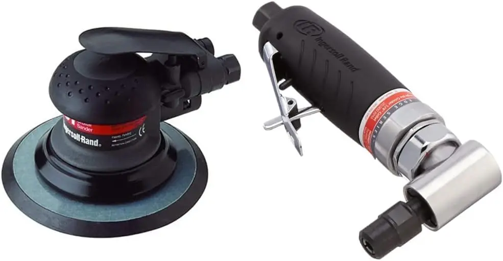 

Ingersoll Rand 4151 6 дюймов пневматическая шлифовальная машина случайной орбиты и 3101 г пневматическая шлифовальная машина серия-1/4 дюйма, тяжелая, прямоугольный