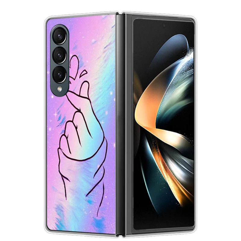 Stylish Hard Clear Protective Phone Case - Cute Fashion Design