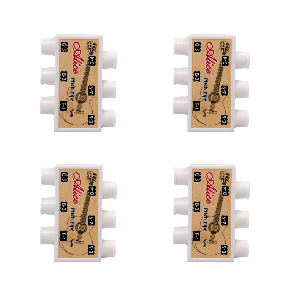 

LOOK 4PCS Guitar Pitch Pipes Tuner Acoustic Guitar String Tuning Plastic E-A-D-G-B-E Guitar Gitar Tuning Accessories Guitar Tool