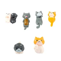 Set of 6 PVC Cartoon Cat Figurines (6PCs)