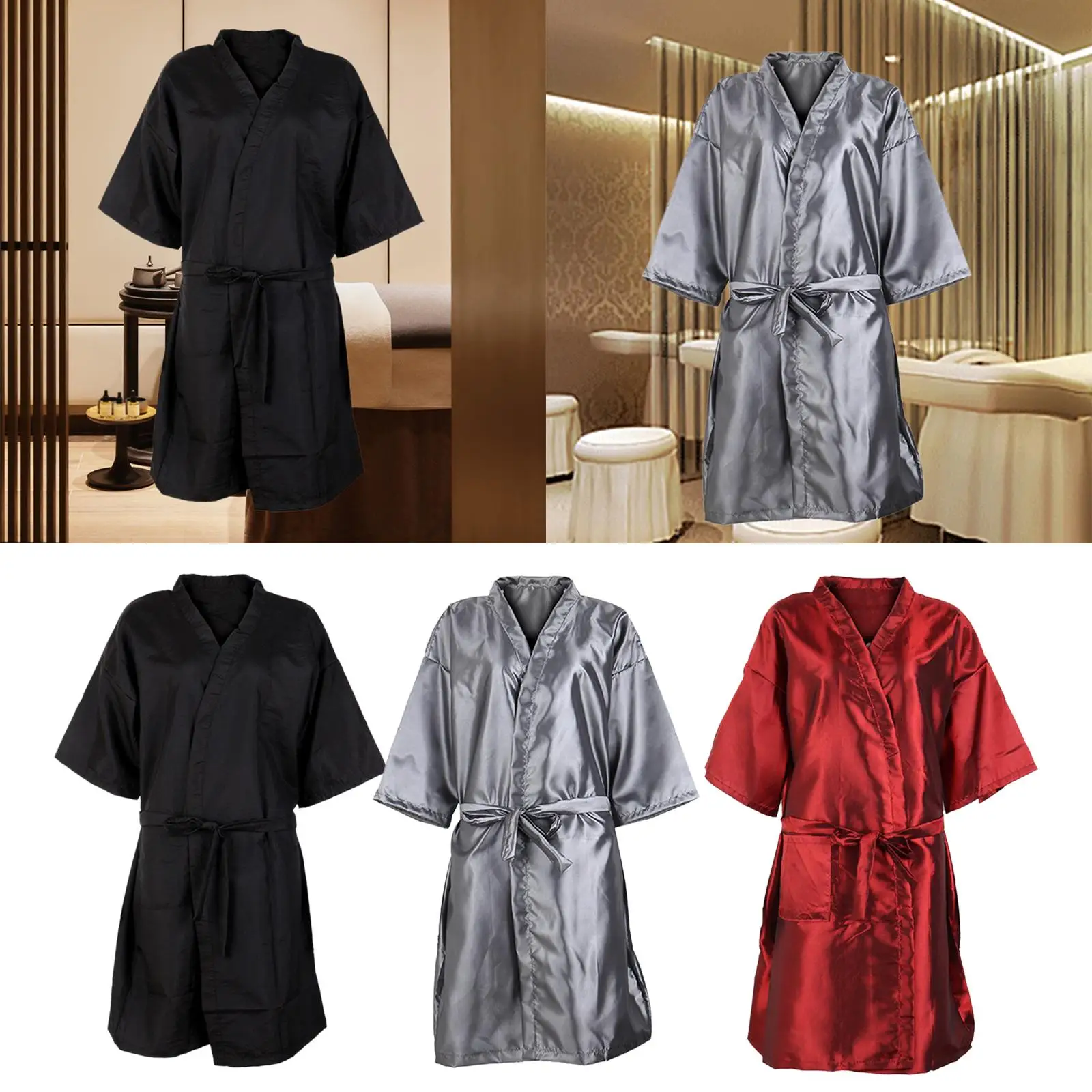 Salon Client Gown Comfortable Women Robe for Beauty Centers Spa Cosmetology 3