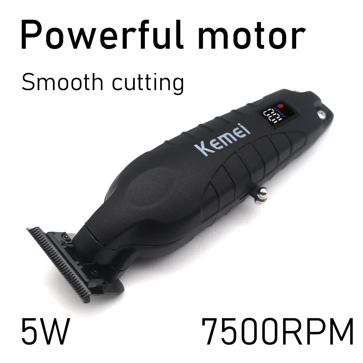Hair Trimmer Kemei KM-2293 Full Metal Professional Zero Gapped Finishing Machine DLC T-Blade LED Haircut hair trimmer