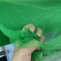 Sparkling Blue and Red Sequin Tulle Veil with Silver Accents and Pommel Skirt - 5M (Emerald green)