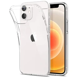 Crystal Clear Silicone Soft Back Cover - Transparent Phone Case - iPhone 13 (Clear Case)