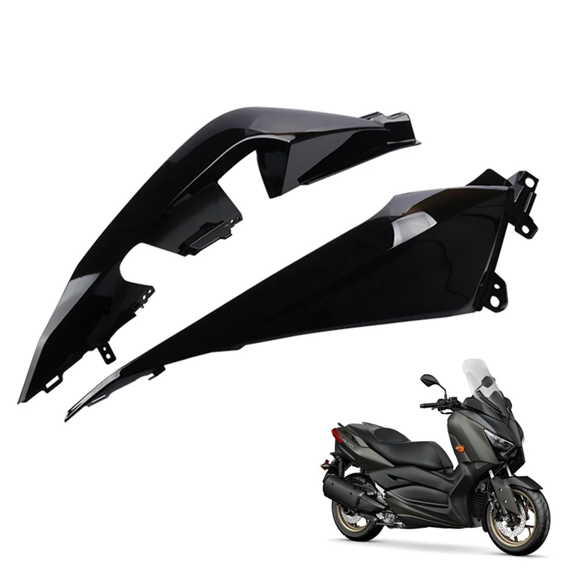 

Глянцевый черный чехол для заднего сиденья мотоцикла, боковая панель, защитный обтекатель для YAMAHA XMAX300 2018 2019 2020