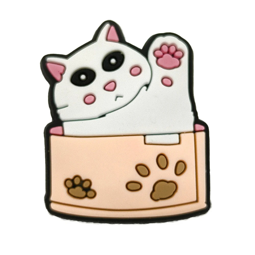 Charming PVC Cat Shoe Accessory