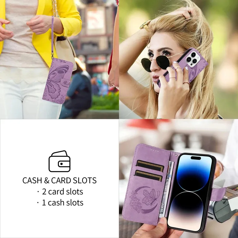 Magnetic Leather Wallet Flip Phone Case Cover