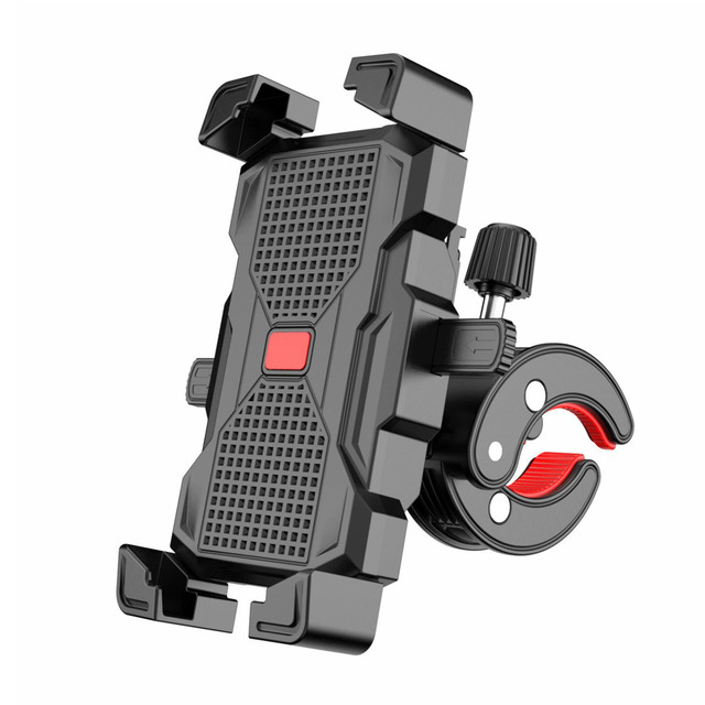 Shake Motorcycle Handle Bike Phone Holder Fixed Portable Outdoor Sports Easy Install Hands Free 360 Degree Rotation ABS