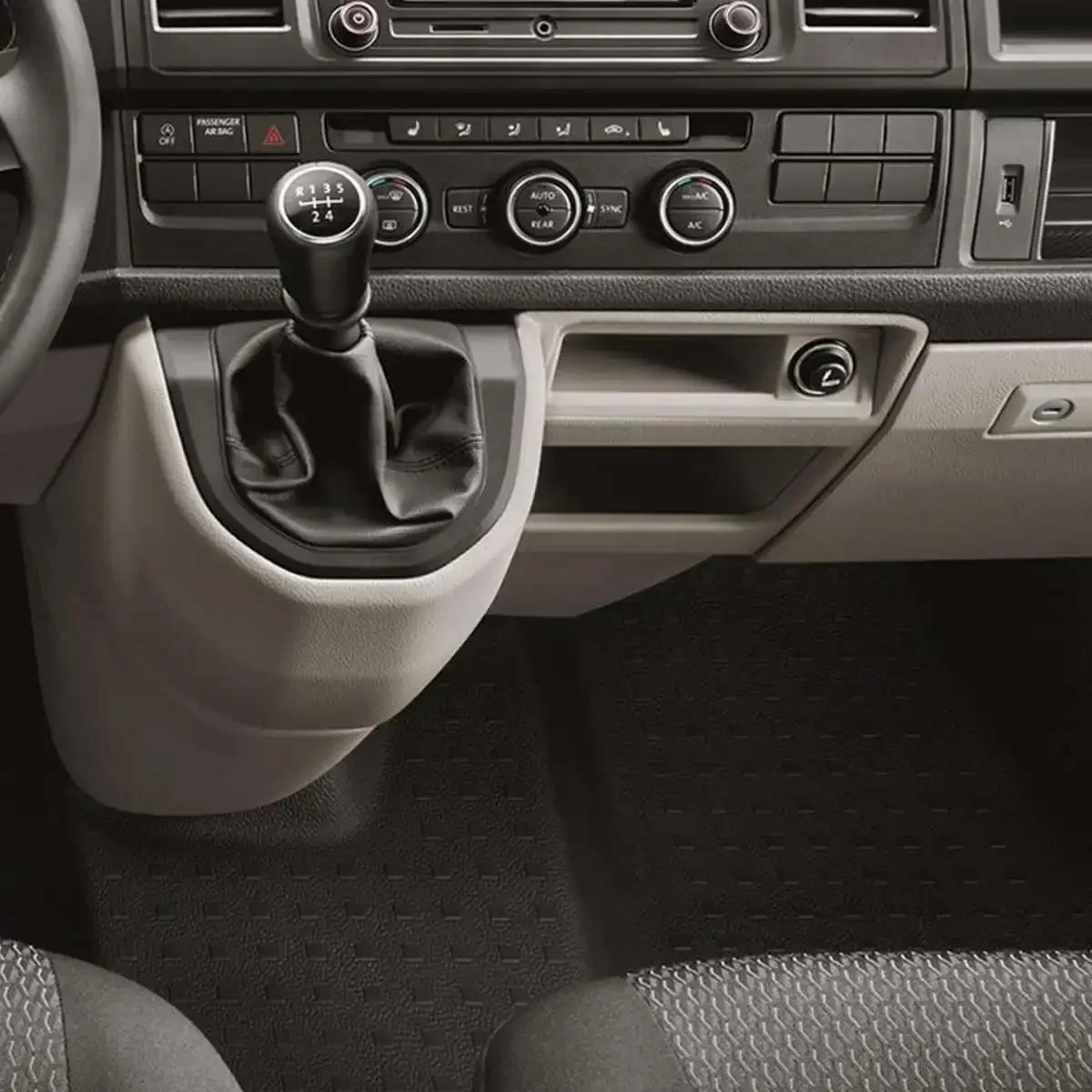 가죽 부츠가 있는 기어 시프트 노브, 5/6 속도, VW 트랜스포터 멀티밴/카라벨 T6 T7 2016 2017 2018 2019 2020 레벨 스틱