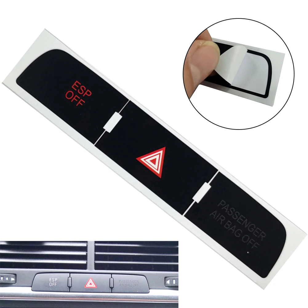 

1X For Q7 03-15 ESP Stickers Decals Repair Worn Button Knob Switch Car Button Restoration Sticker