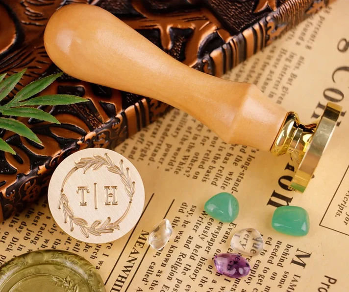 Custom Wax Seal Stamp Kit for Wedding Invitation wax seal stamp rubber stamp kit