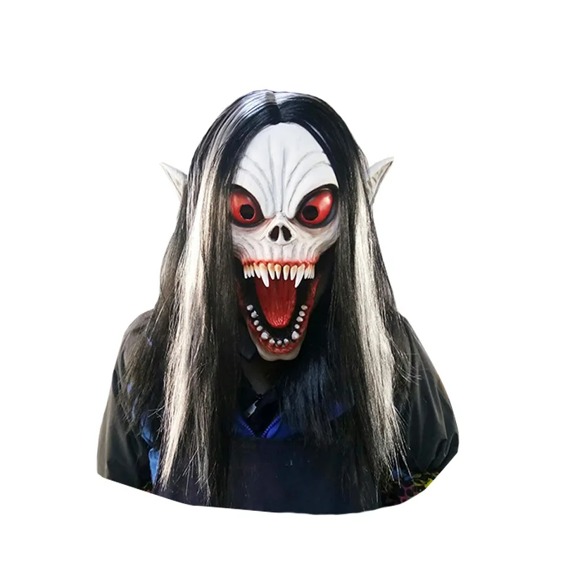 

Halloween Mask Headgear Vampire Dress-up Headgear Mobias Half-Body Mask Halloween Scary Play Latex Mask Party Mask Head Cover