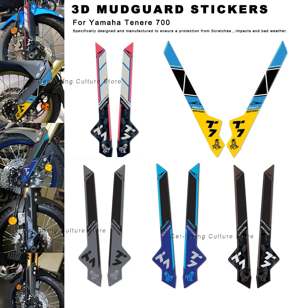 Per Yamaha Tenere 700 2022 Adesivo Protettivo Impermeabile Adesivo Parafango Moto Adesivo Moto 3D