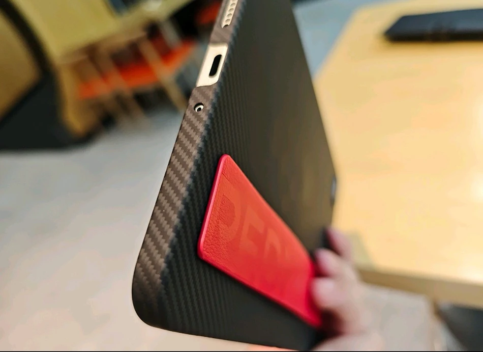 Xiaomi Pad Mini 8.8 Shockproof Carbon Fiber & PU Leather Case