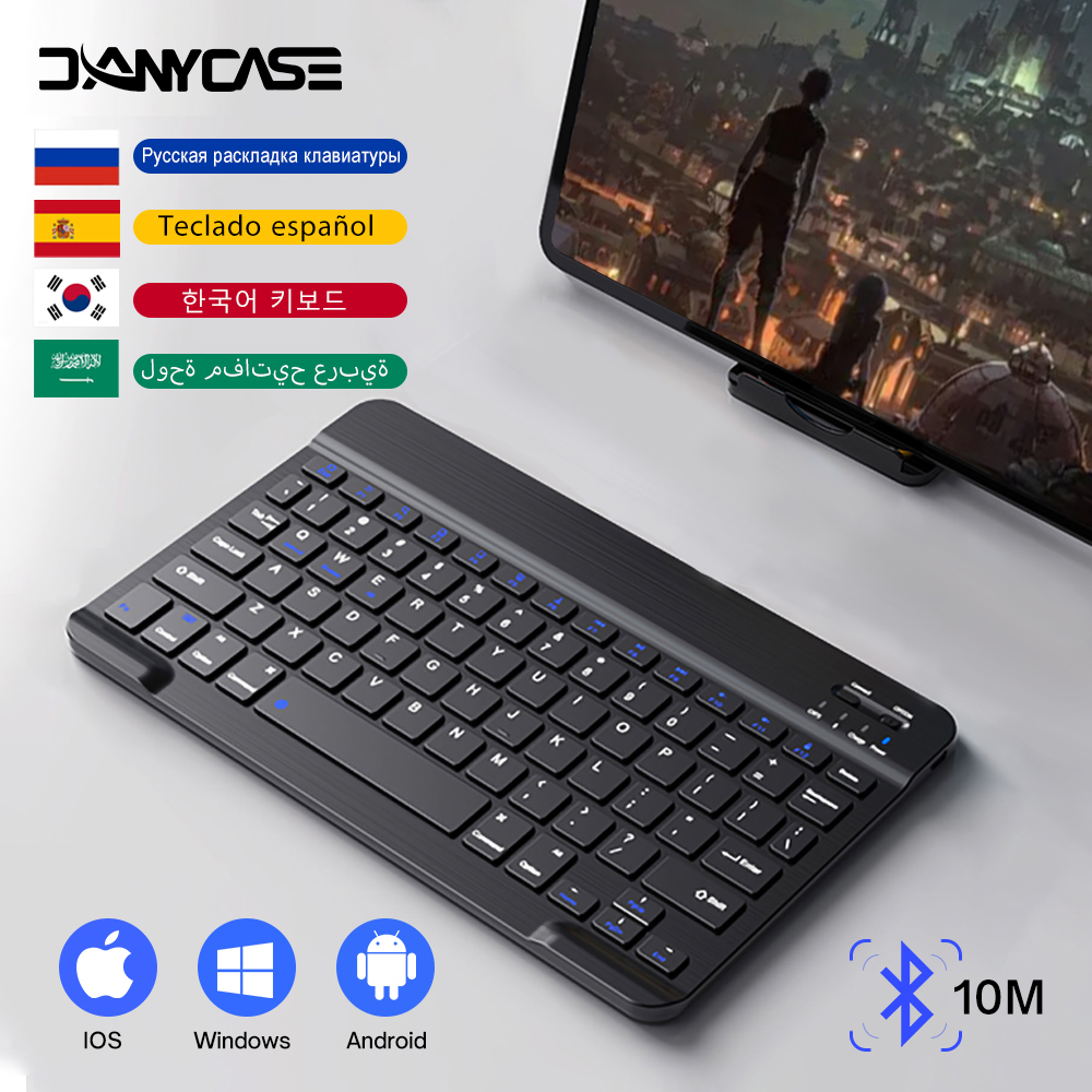 Tablet Wireless Keyboard For iOS Android Windows For iPad Samsung Xiaomi Huawei Teclado Bluetooth-compatible Keyboard and Mouse
