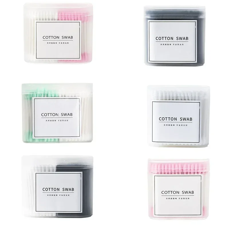 Disposable Dual Heads Ear Cleaning Makeup Cotton Swabs 100/200/300Pcs