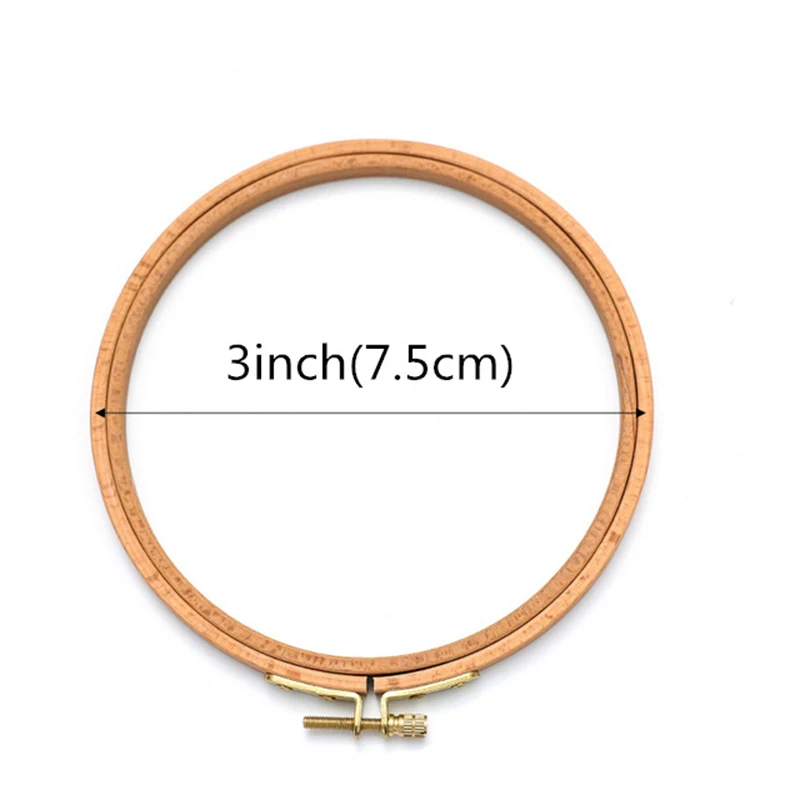 1PC Cross Stitch Embroidery Hoop Beech Sewing Tools Hoop Ring Wooden Frame Sewing Manual Tool Needlework 