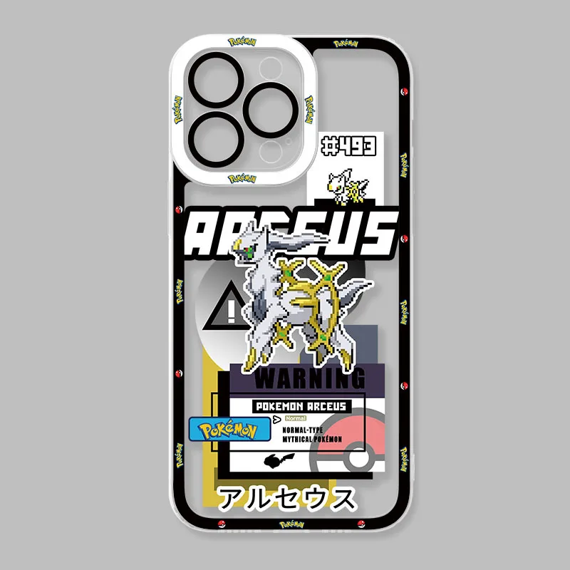 Silicone Transparent Phone Case with Anime-Inspired Design