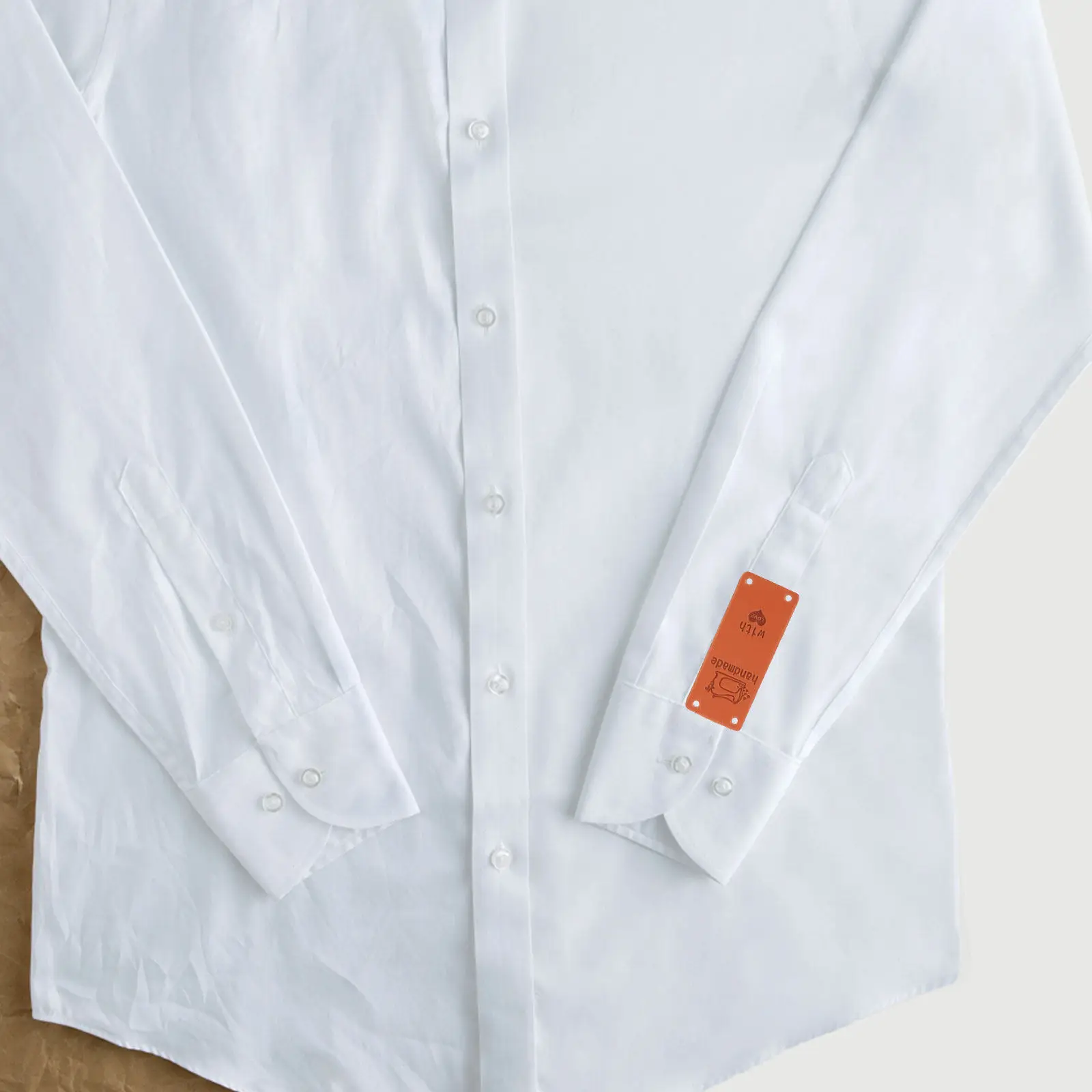 100Pcs 색상 변경 양각 라벨 수제 의류용 맞춤 이름표 청바지 가방 봉제 라벨 의류 액세서리