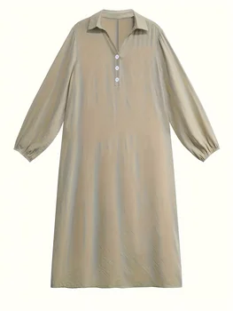 فستان قميص طويل الأكمام 2