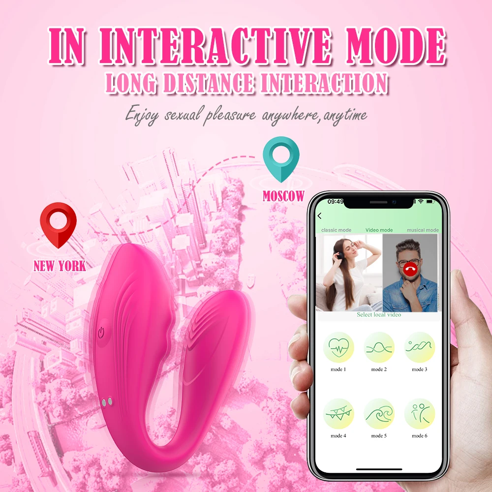Sexy Toys Bluetooth Female Vibrator for Women Wireless APP Remote Control Dildo Vibrators Wear Sex Panties Toys For Couples