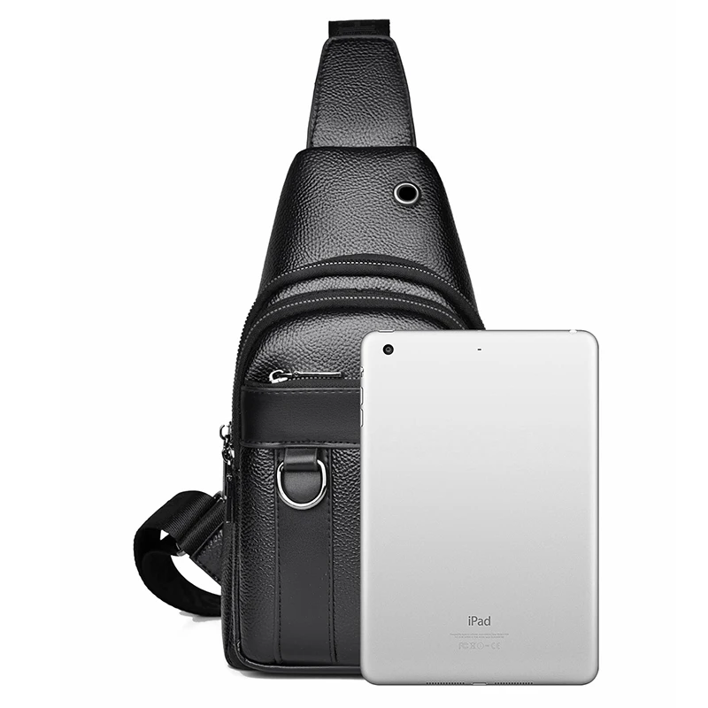 العلامة التجارية الفاخرة حقيبة ساعي الرجال الجلود...