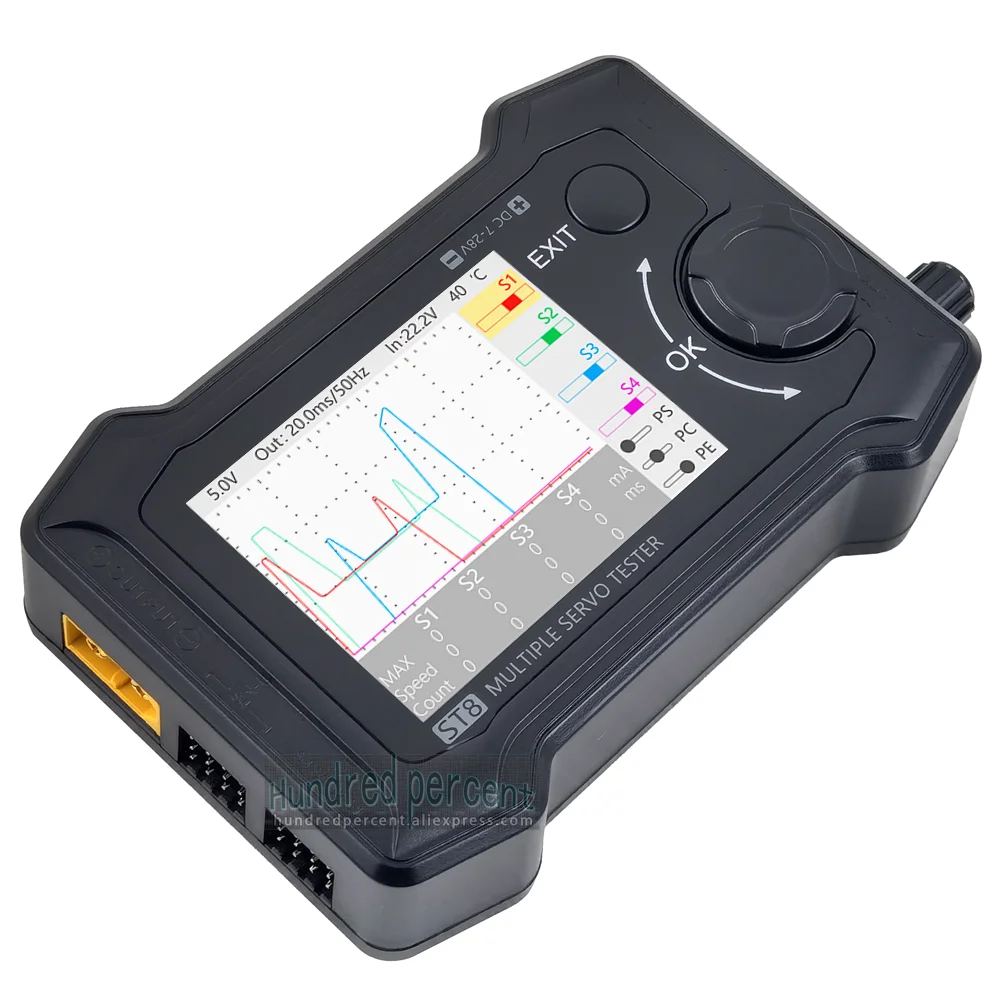 รูปสินค้า เครื่องทดสอบเซอร์โวมอเตอร์ 8 ช่อง หน้าจอ TFT 7-28V