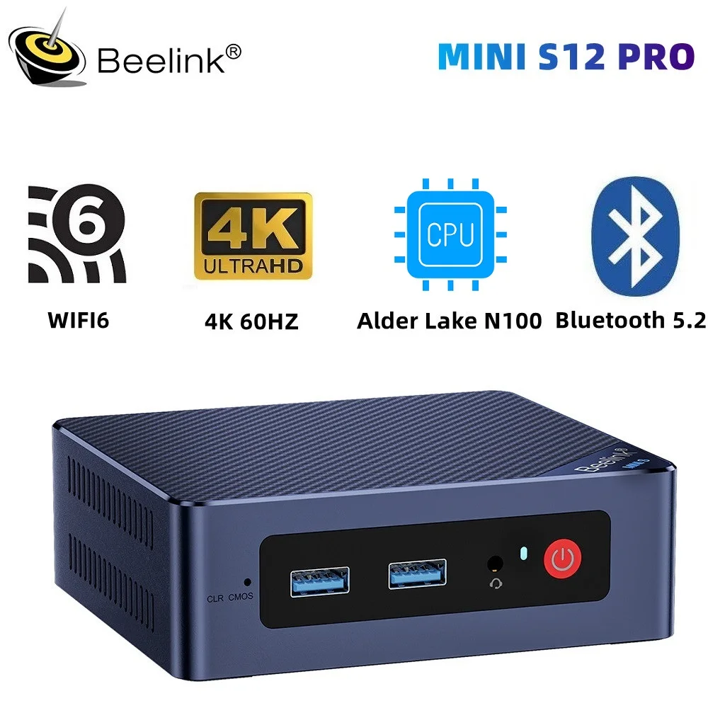 Beelink Mini S 12 Pro Intel Alder Lake N100 Wifi 6 Bt5.2 Windows 11