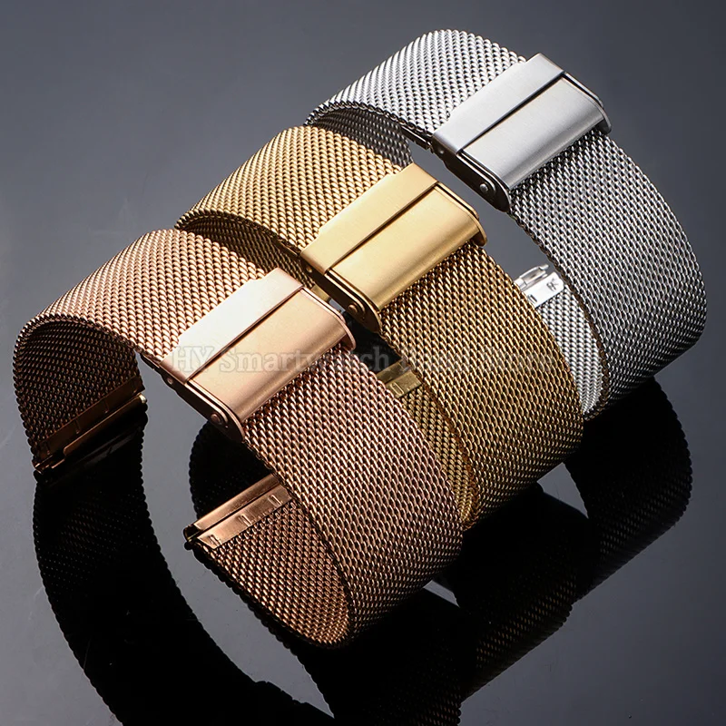 Universal Quick Release Milanese Mesh Steel Strap Bracelet